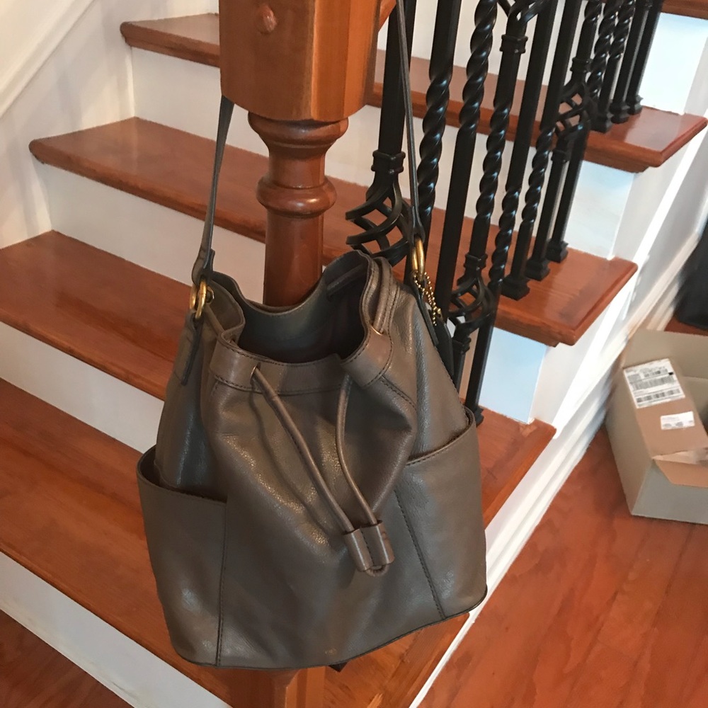 Grey Fossil purse and wallet